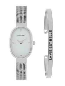 Joker and Witch - Joker & Witch Onyx Glow Watch with Bracelet Stack - JWBS1088 (M)