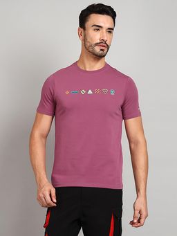 Royal Enfield - Highway Signages T-Shirt Purple