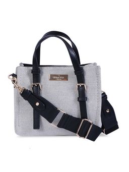 Hamster London - Women Staycation White and Black Handbag (M)