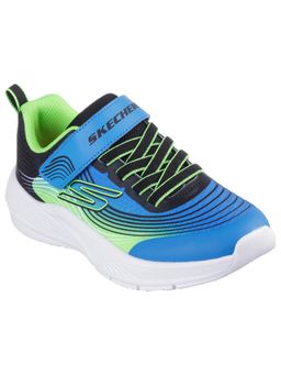 SKECHERS - Microspec Advance Blue Lime Casual Sneakers