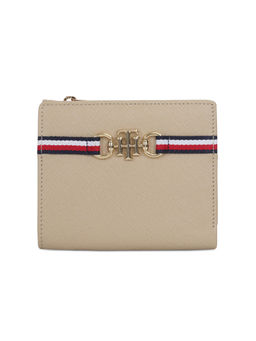 Tommy Hilfiger - Kosma Women Leather Small Wallet - Beige 6 Card Slot (S)