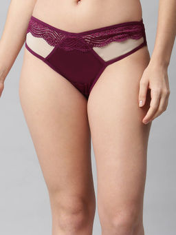 Cukoo - Lacy Burgundy Panty