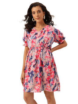 Cukoo - Pink Printed Beach Dress