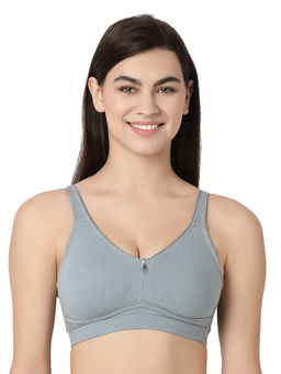 Juliet - Women Non Padded T-Shirt Bra Kiara Grey
