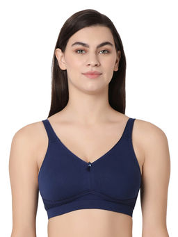 Juliet - Women Non Padded T-Shirt Bra Kiara Navy Blue