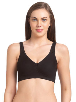 Juliet - Women Cotton Non-Padded Minimizer Bra Rose Black