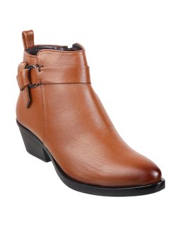 Mochi - Plain Tan Casual Boots