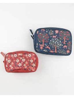Chumbak - Apple Orchards Travel Pouches (Pack Of 2)