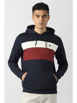 Van Heusen - Men Navy Blue Stripe Hoodie