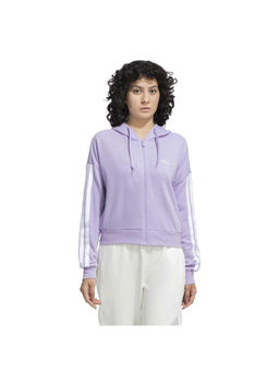 adidas - Women Lavender Zipper Hoodie