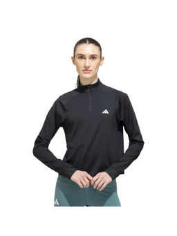 adidas - Women Black Zip Sweatshirt