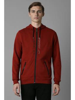 Louis Philippe - Men Maroon Printed Cotton Jacket
