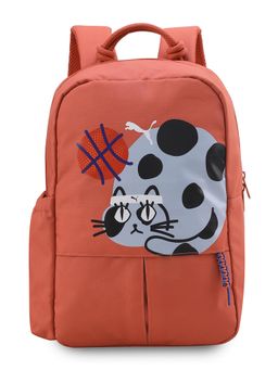 Puma - Orange Essentials Kids Cat Print Backpack (12-13 Years)