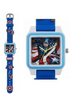 Spiky - Blue Disney Square 2D Printed Strap Analog Watch (3-4 Years)