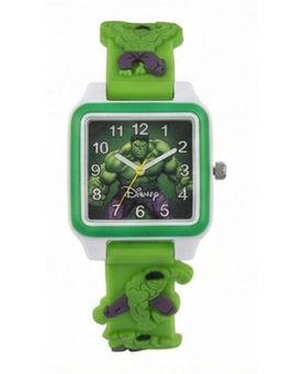 Spiky - Green Disney Square 2D Printed Strap Analog Watch (3-4 Years)