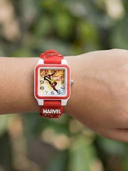 Spiky - Multi-Color Disney Square 2D Printed Strap Analog Watch (3-4 Years)