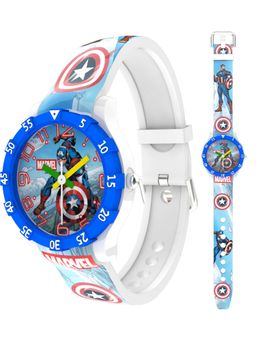 Spiky - Blue Disney Captain America Analog Watch (3-4 Years)