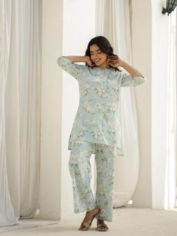 Clt.s - Sea Cotton Floral Kurta and Palazzo