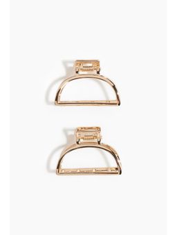 H&M - Women Gold 2-pack hair claws