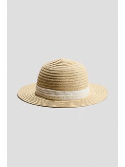 H&M - Girls Beige Knot-detail straw hat