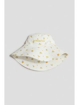 H&M - Girls White Cotton twill sun hat