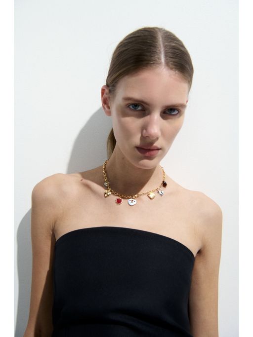H&M Women Gold Charm necklace