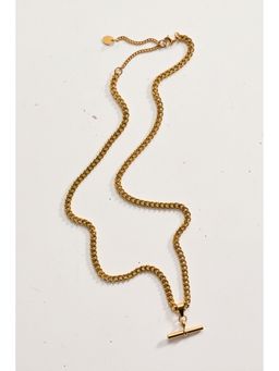 H&M - Women Gold Waterproof T-bar necklace