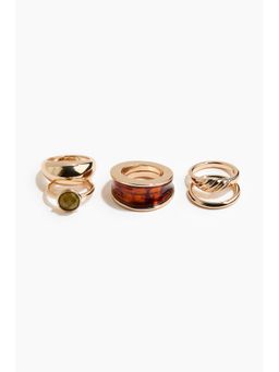 H&M - Women Gold 5-pack rings