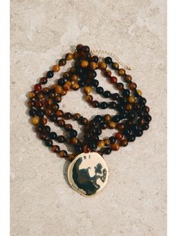 H&M - Women Gold Beaded pendant necklace