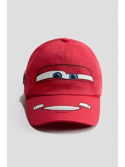 H&M - Boys Red Motif-detail cotton cap