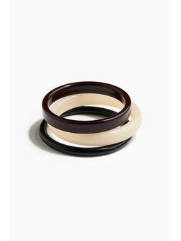 H&M - Women Black 3-pack bangles