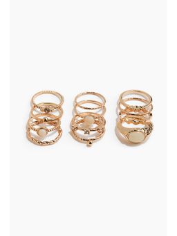 H&M - Women Gold 12-pack rings