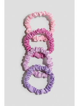 H&M - Girls Pink 4-pack scrunchies