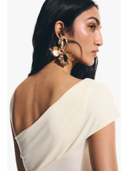 H&M - Women Gold Flower-shaped earrings
