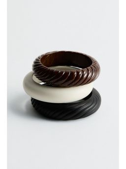 H&M - Women Brown 3-pack bangles