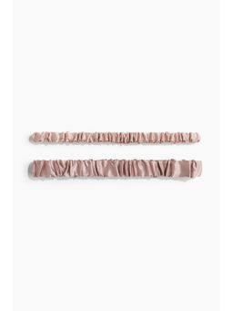 H&M - Women Pink 2-pack silk hairbands