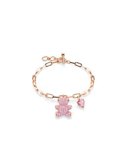 SWAROVSKI - Teddy Bracelet, Bear, Pink, Rose Gold-Tone Plated (M)