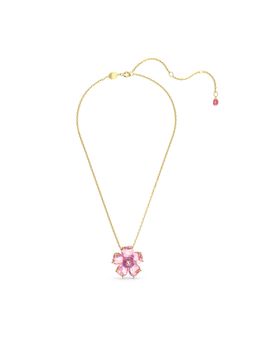 SWAROVSKI - Idyllia Necklace, Flower, Pink, Gold-Tone Plated