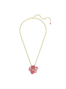 SWAROVSKI - Idyllia Necklace, Mixed Cuts, Pava, Flower, Multicolored, Gold-Tone Plated