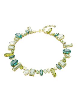 SWAROVSKI - Gema Necklace, Mixed Cuts, Green, Gold-Tone Plated