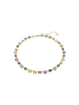SWAROVSKI - Imber necklace, Mixed cuts, Multicolored, 18K gold finish