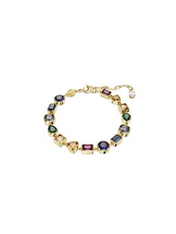 SWAROVSKI - Imber Tennis Bracelet, Mixed Cuts, Multicolored, Gold-Tone Plated (M)