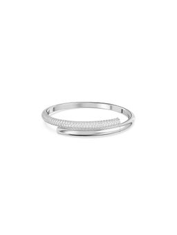 SWAROVSKI - Dextera Bangle, Magnetic Closure, White, Rhodium Plated