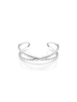 SWAROVSKI - Hyperbola Cuff, Infinity, White, Rhodium Plated