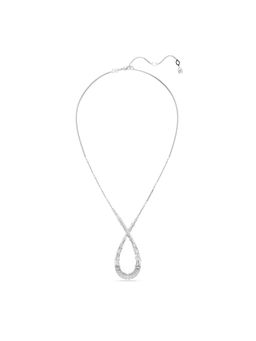 SWAROVSKI - Hyperbola Pendant, Mixed Cuts, Infinity, White, Rhodium Plated