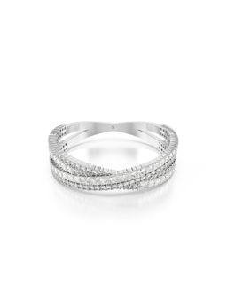 SWAROVSKI - Hyperbola Cuff, Infinity, White, Rhodium Plated