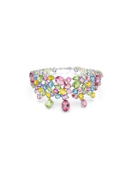 SWAROVSKI - Gema Choker, Mixed Cuts, Multicolored, Rhodium Plated