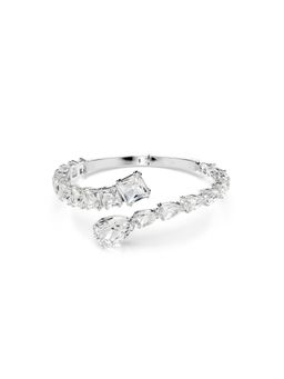 SWAROVSKI - Matrix Cuff, Mixed Cuts, White, Rhodium Plated (M)