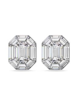 SWAROVSKI - Lucent Clip Earrings, Octagon Cut, White