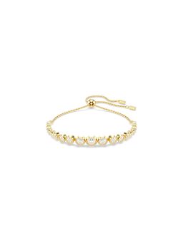 SWAROVSKI - Imber Tennis Bracelet, Mixed Round Cuts, White, Gold-Tone Plated (M)